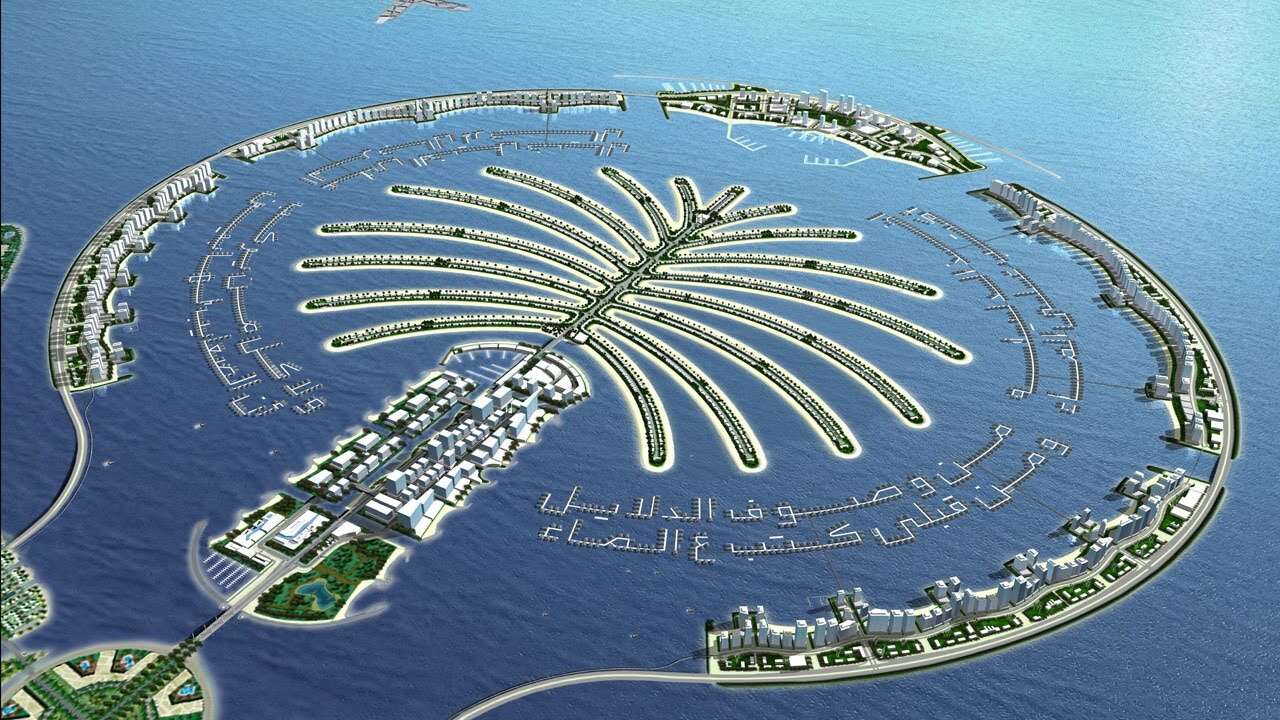 Ilhas artificiais em Dubai