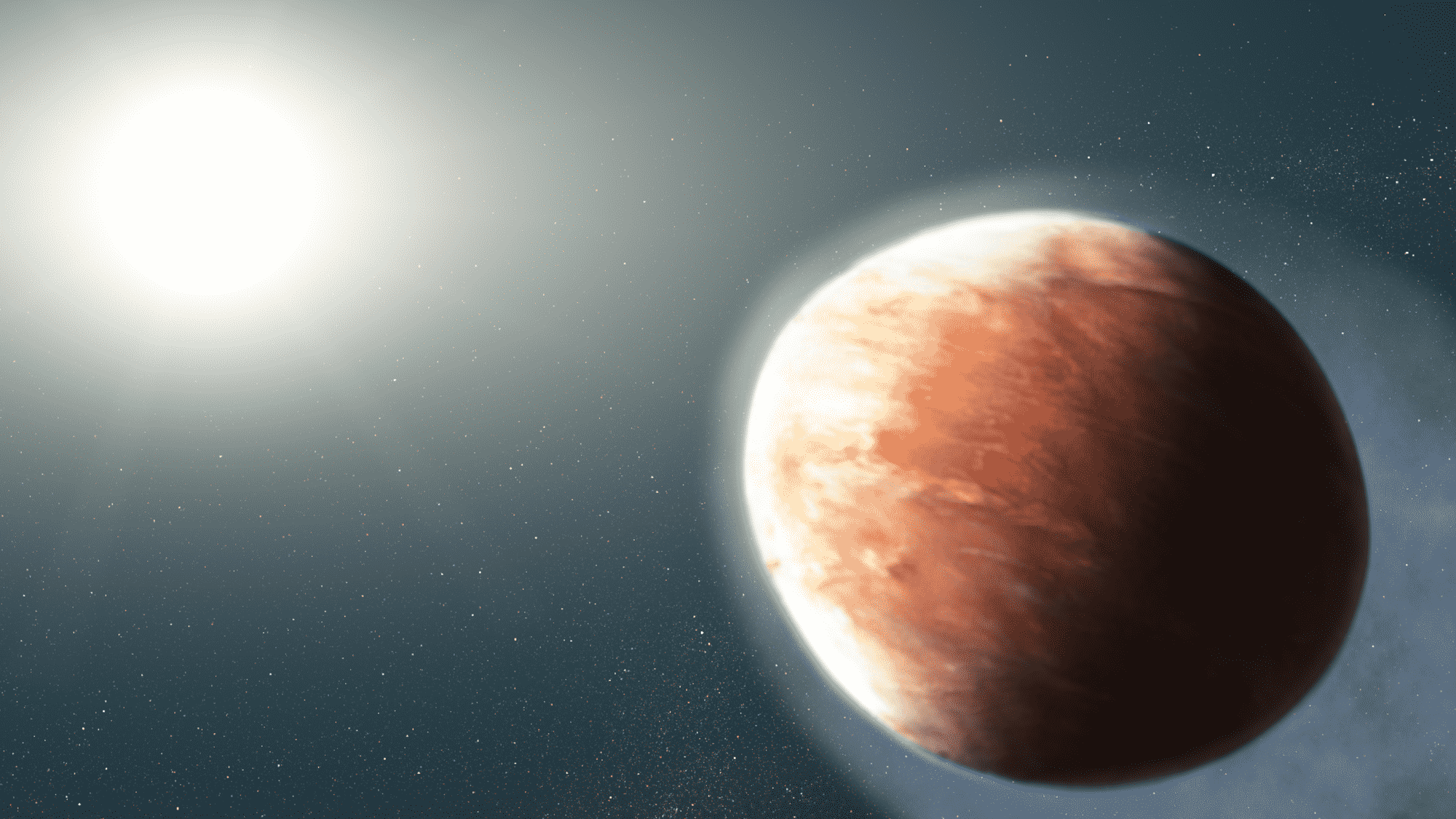 O exoplaneta semelhante a uma bola de futebol americano