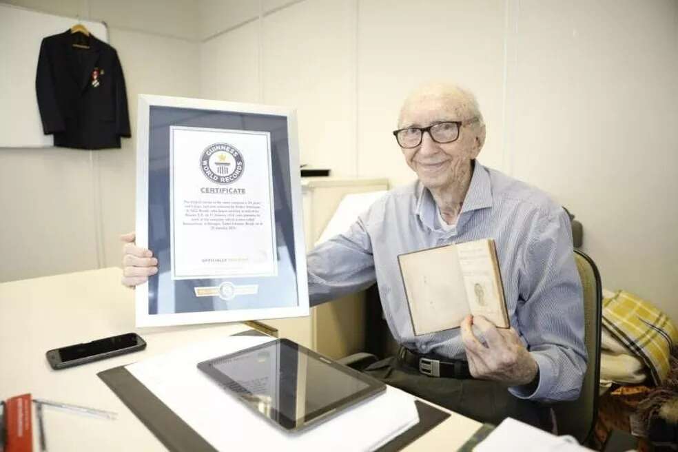 Brasileiro bate recorde mundial por trabalhar 84 anos na mesma empresa