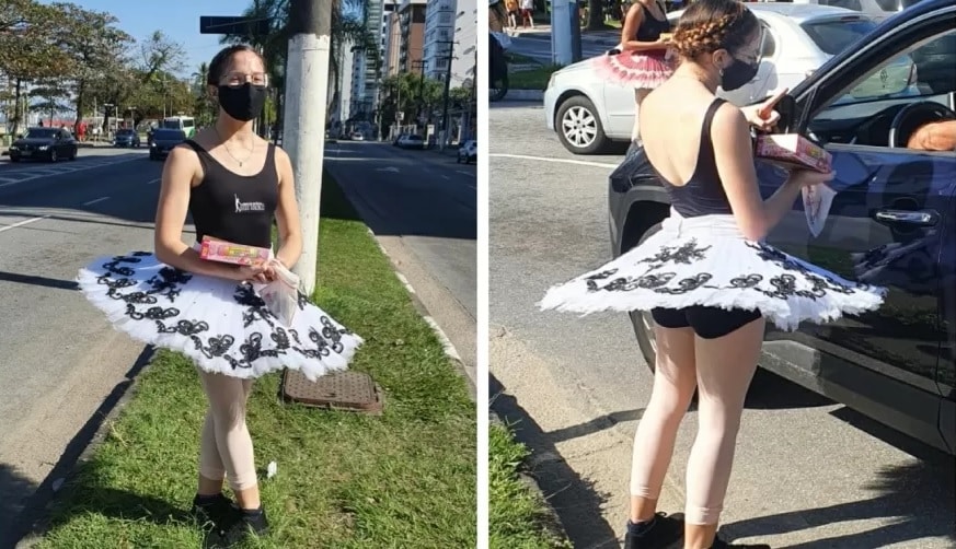 Bailarina vende balas no semáforo em SP para poder estudar na Itália – Fatos Desconhecidos
