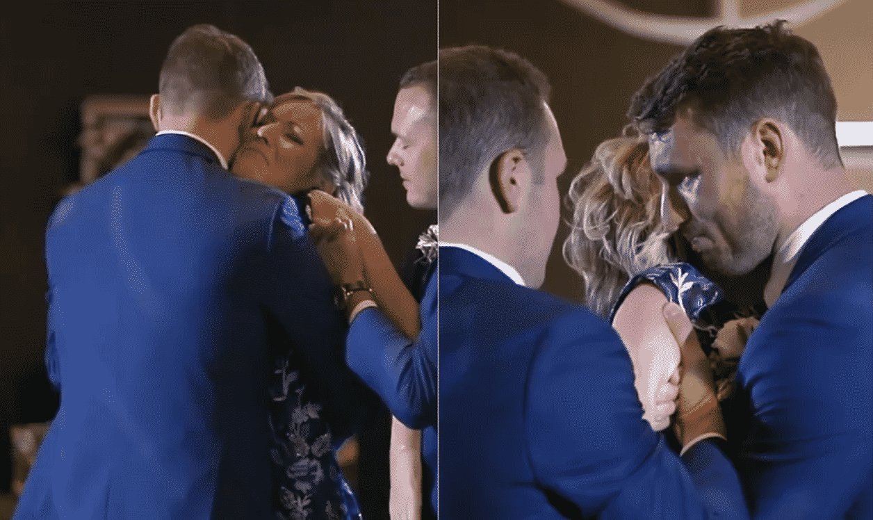 Mãe com doença degenerativa dança no casamento do filho mais velho