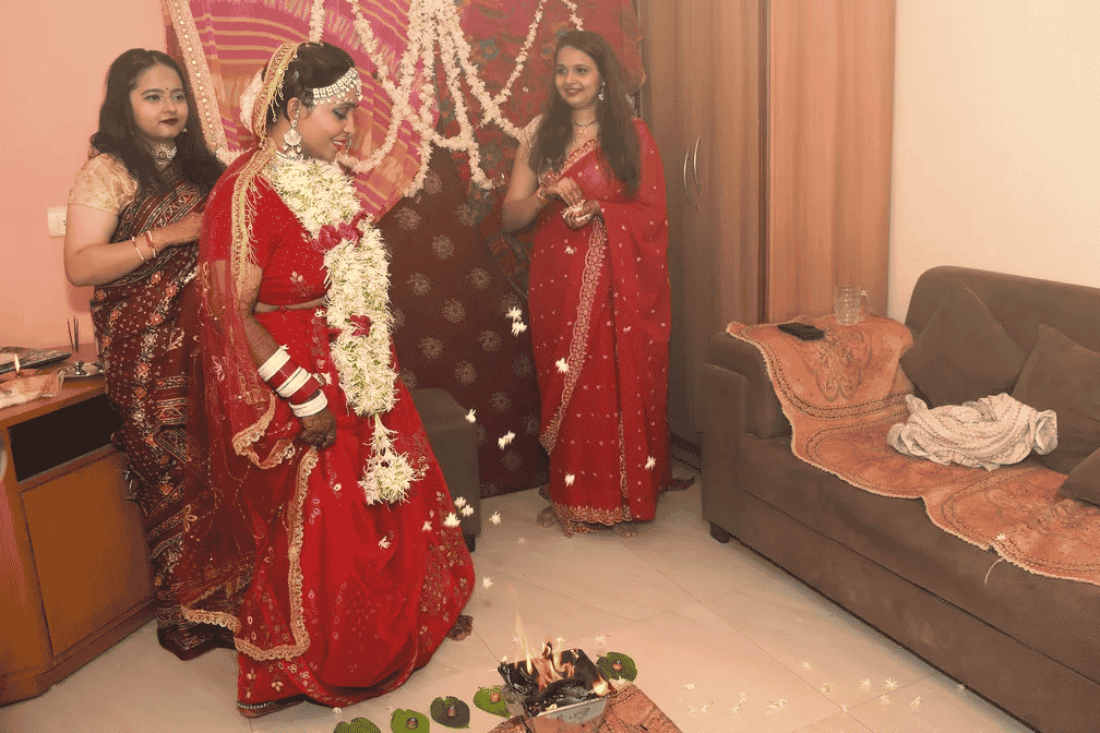 Kshama Bindu em casamento solo na índia