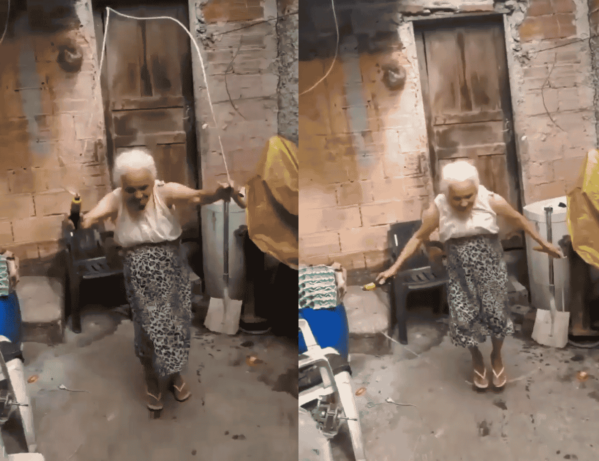 Vídeo de avó pulando corda conquista a internet