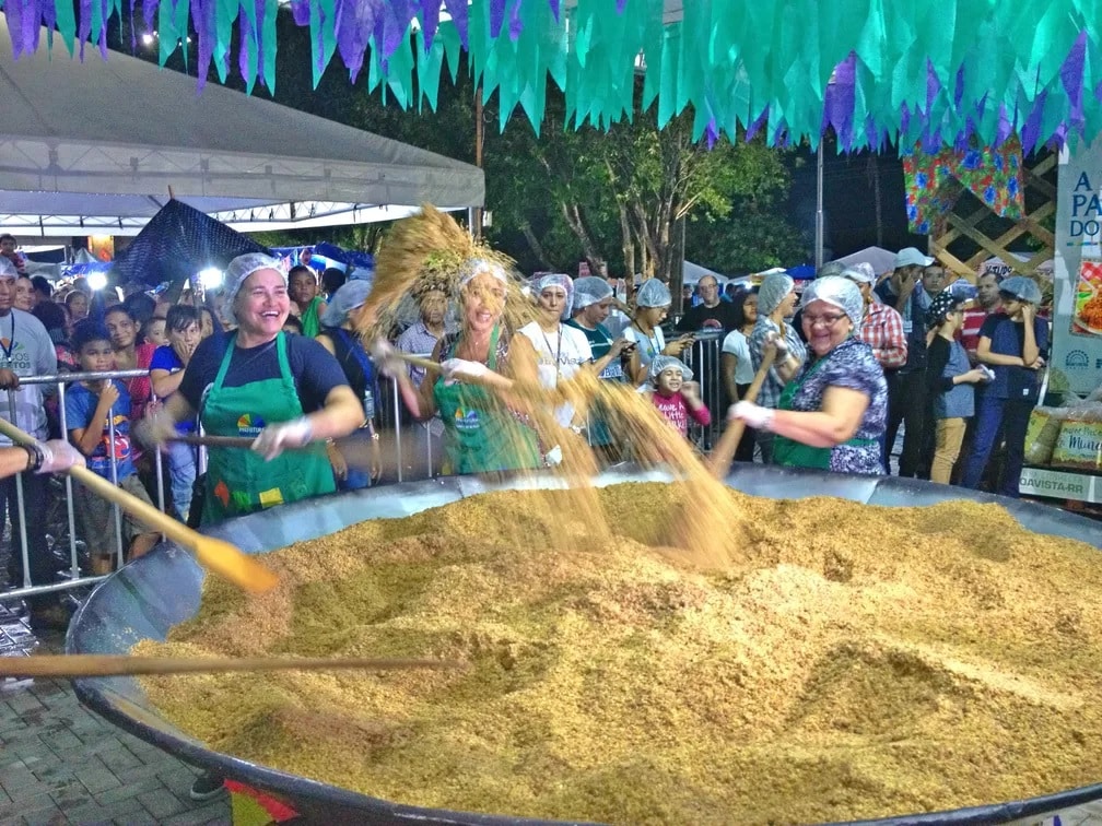 Maior paçoca do mundo foi produzida em Boa Vista