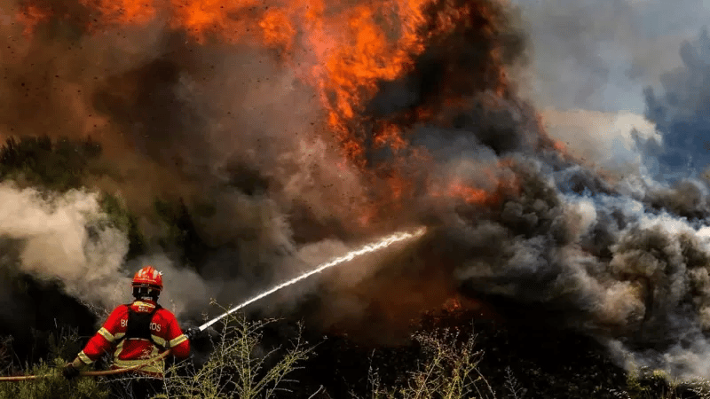 Incêndio na Europa