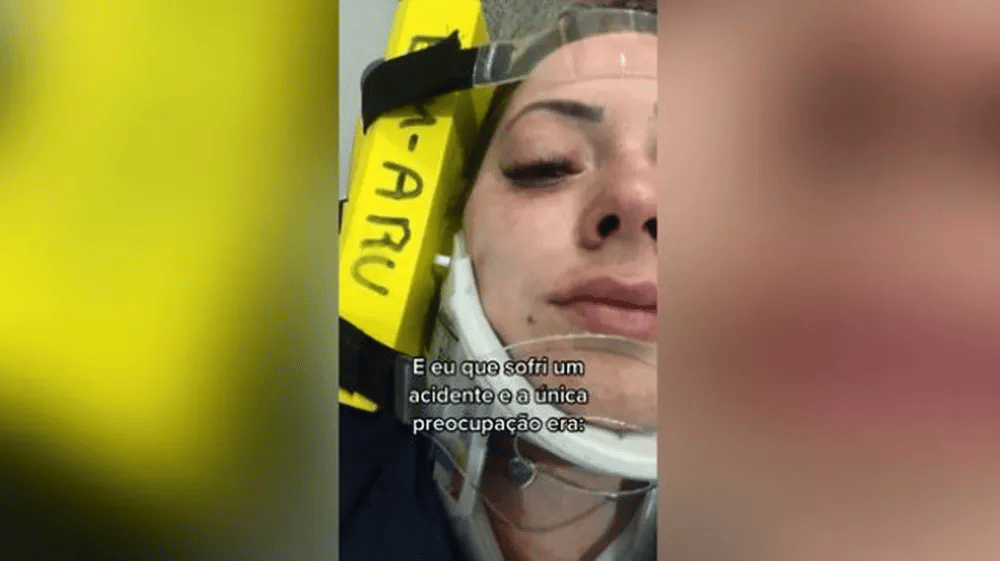 Mulher sofre acidente a caminho de salão em Santa Catarina e reação viraliza