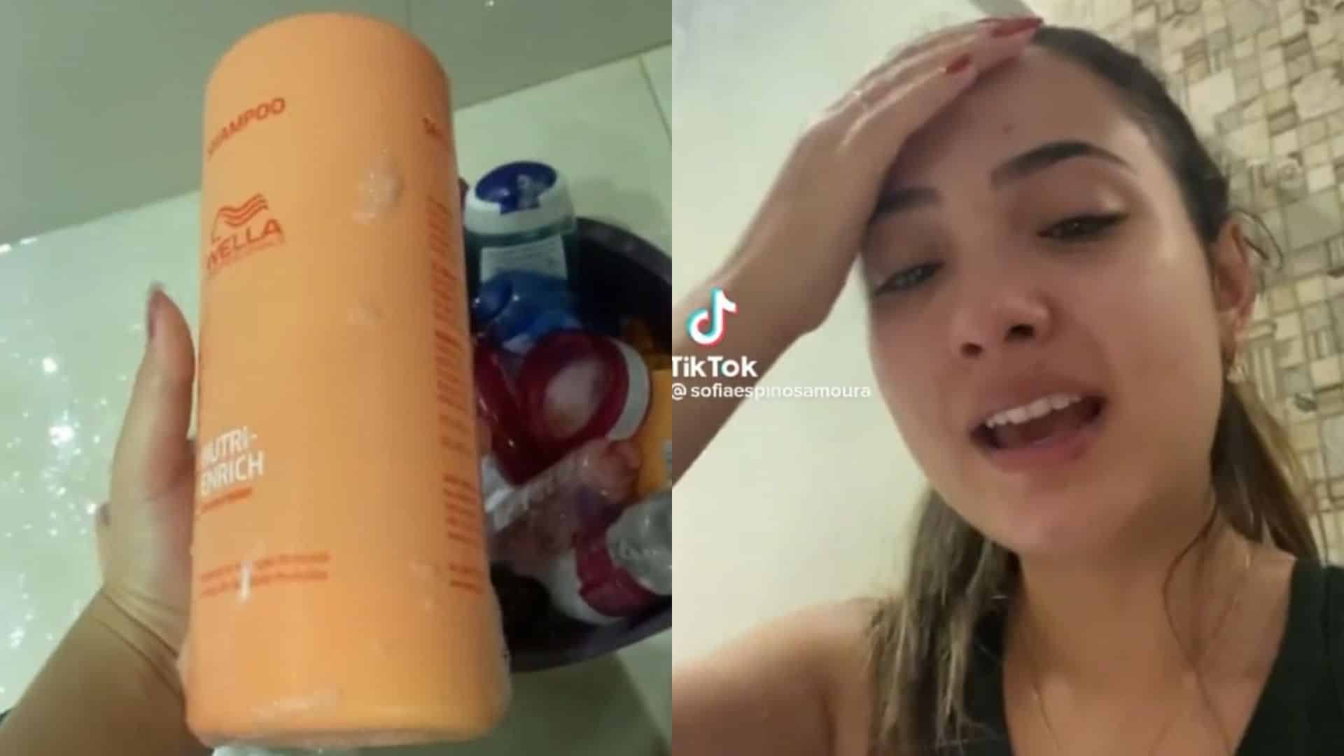 Estudante viraliza ao ver investimento de R$ 700 virar espuma para banho