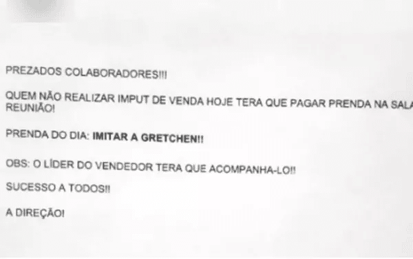 constrangimento no trabalho