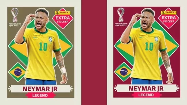 Figurinha 'impossível' de Neymar no álbum da Copa chega a valer