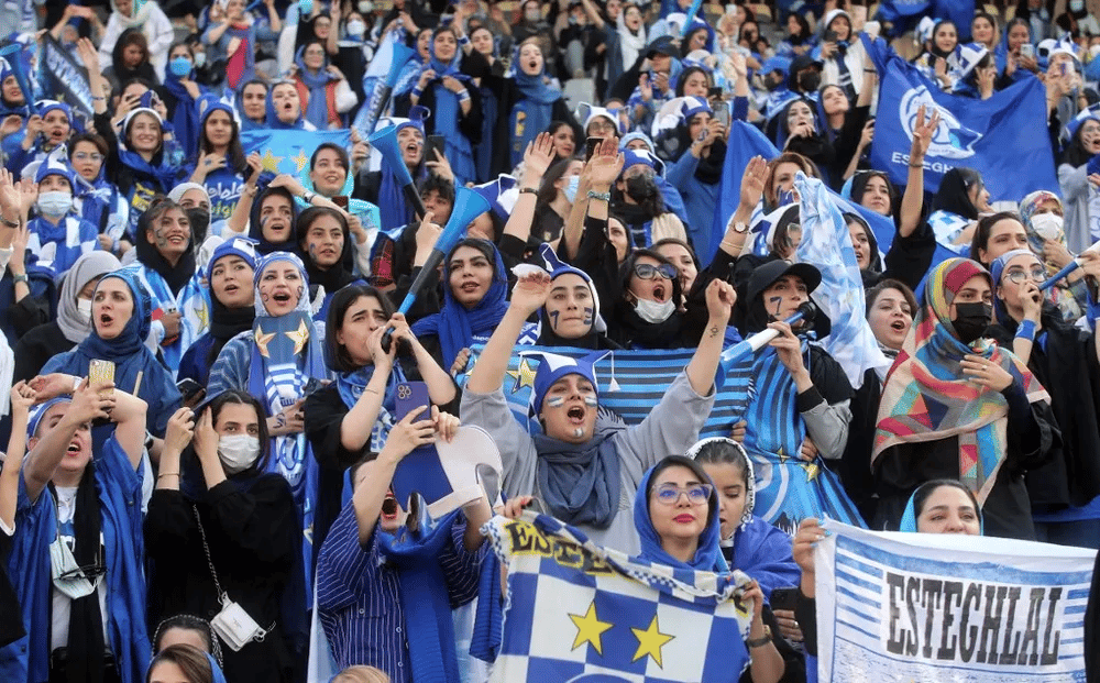 irã jogo de futebol com mulheres