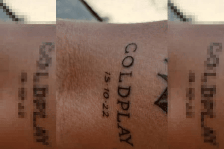 Coldplay tatuagem de fã