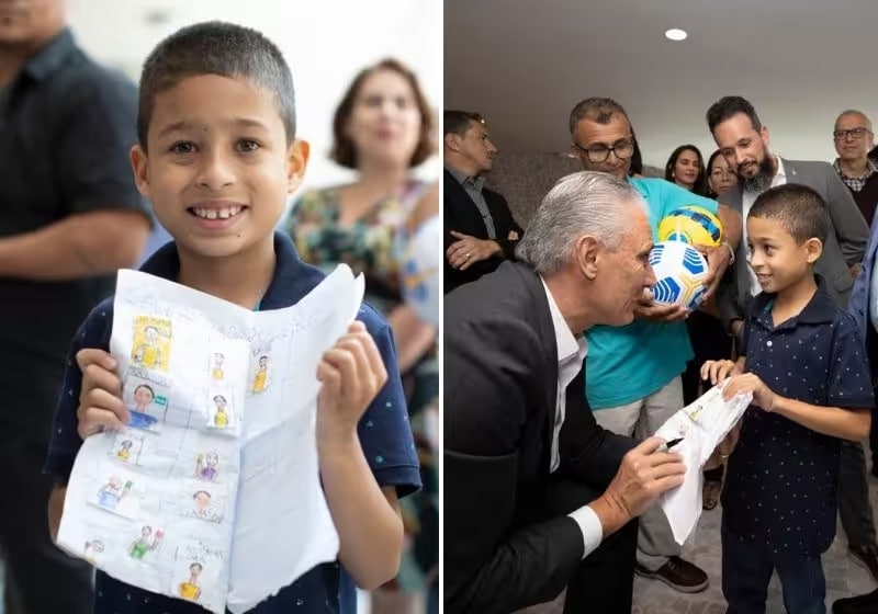 joão gabriel e álbum de copa do mundo