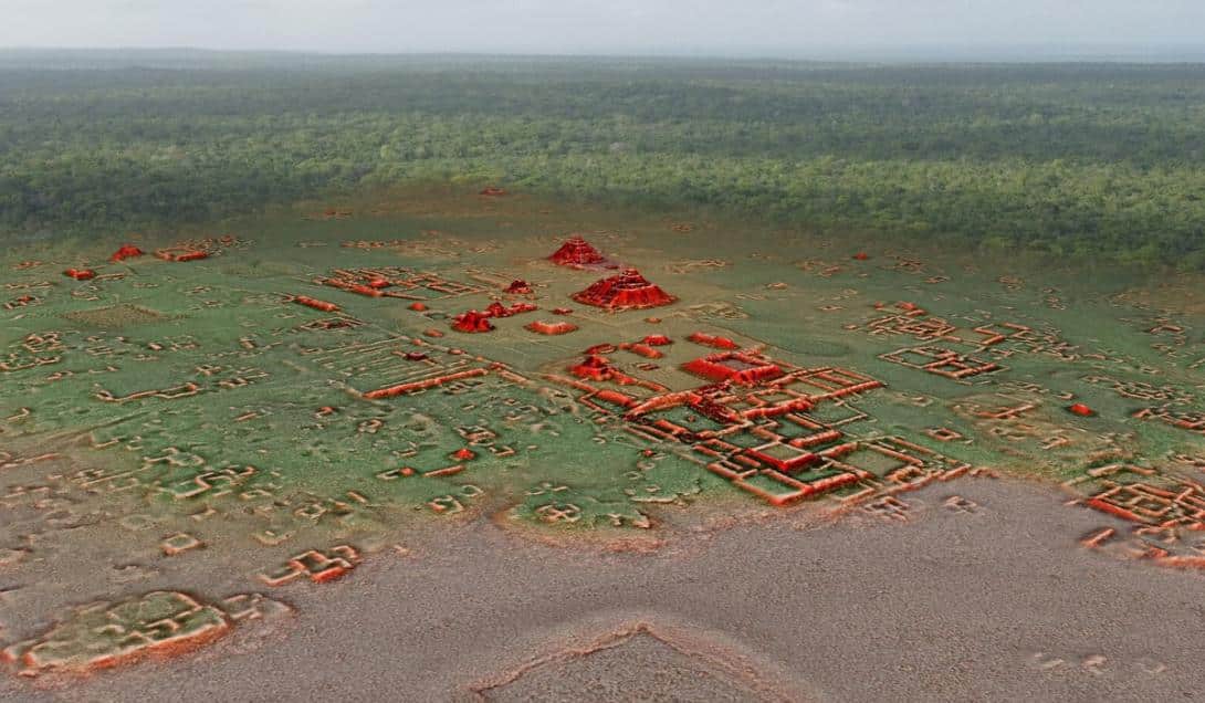 Radar revela ruínas de cidade Maia antiga