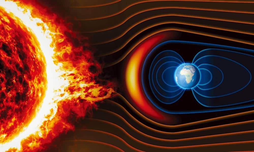 Som do vento solar atingindo a Terra é capturado pela NASA