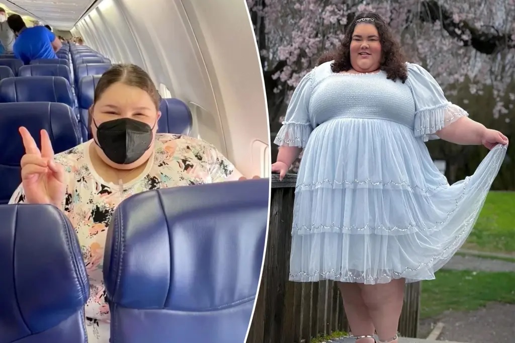 Mulher pede que companhias aéreas deem lugar extra para pessoas com excesso de peso