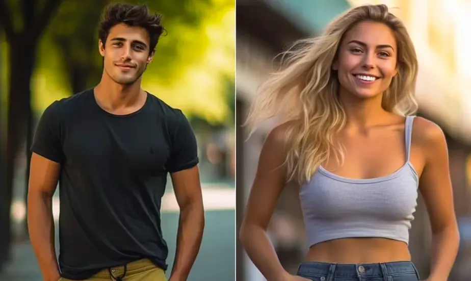 IA mostra como seria o homem e a mulher “perfeitos”