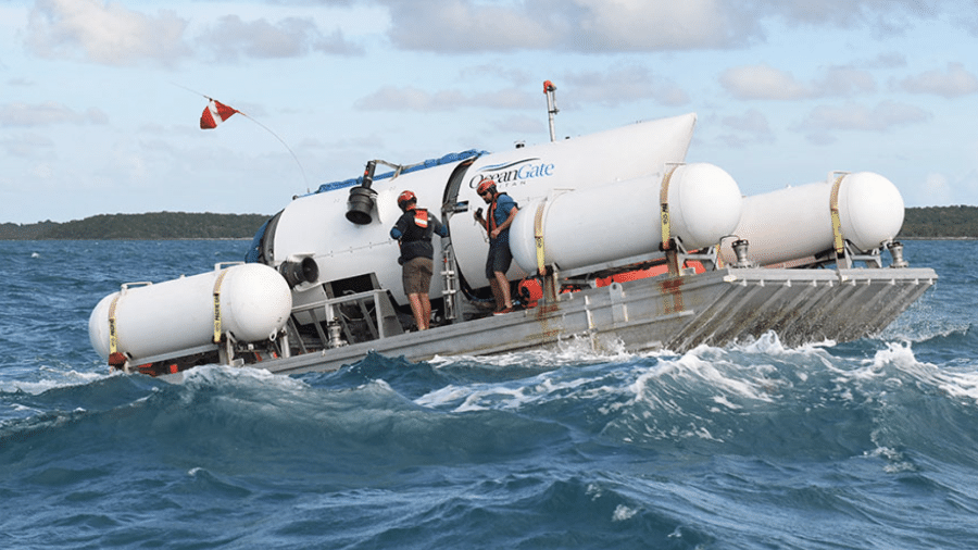 Uma anomalia detectada no domingo pela Marinha dos EUA sugere que o ‘Titan’ implodiu no início de sua rota