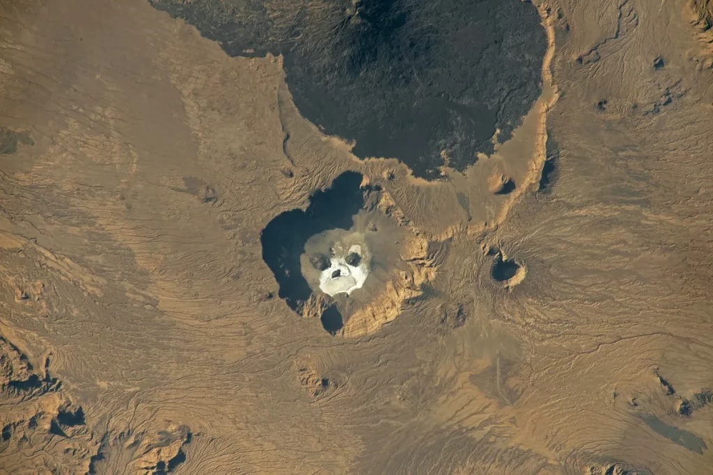 Caveira gigante é vista no deserto Saara