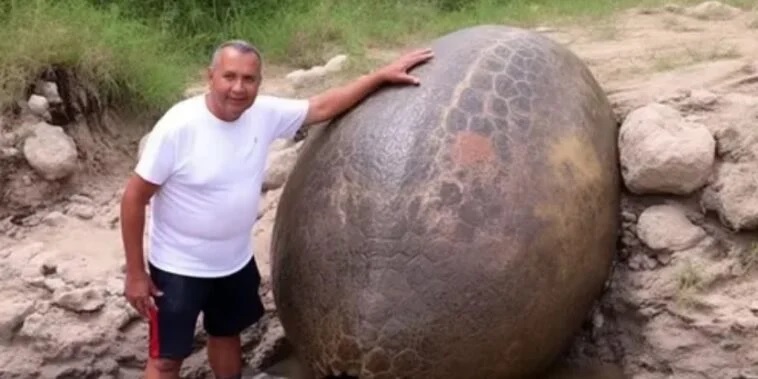 Fazendeiro descobre 'Ovo de Dinossauro' de tamanho gigantesco