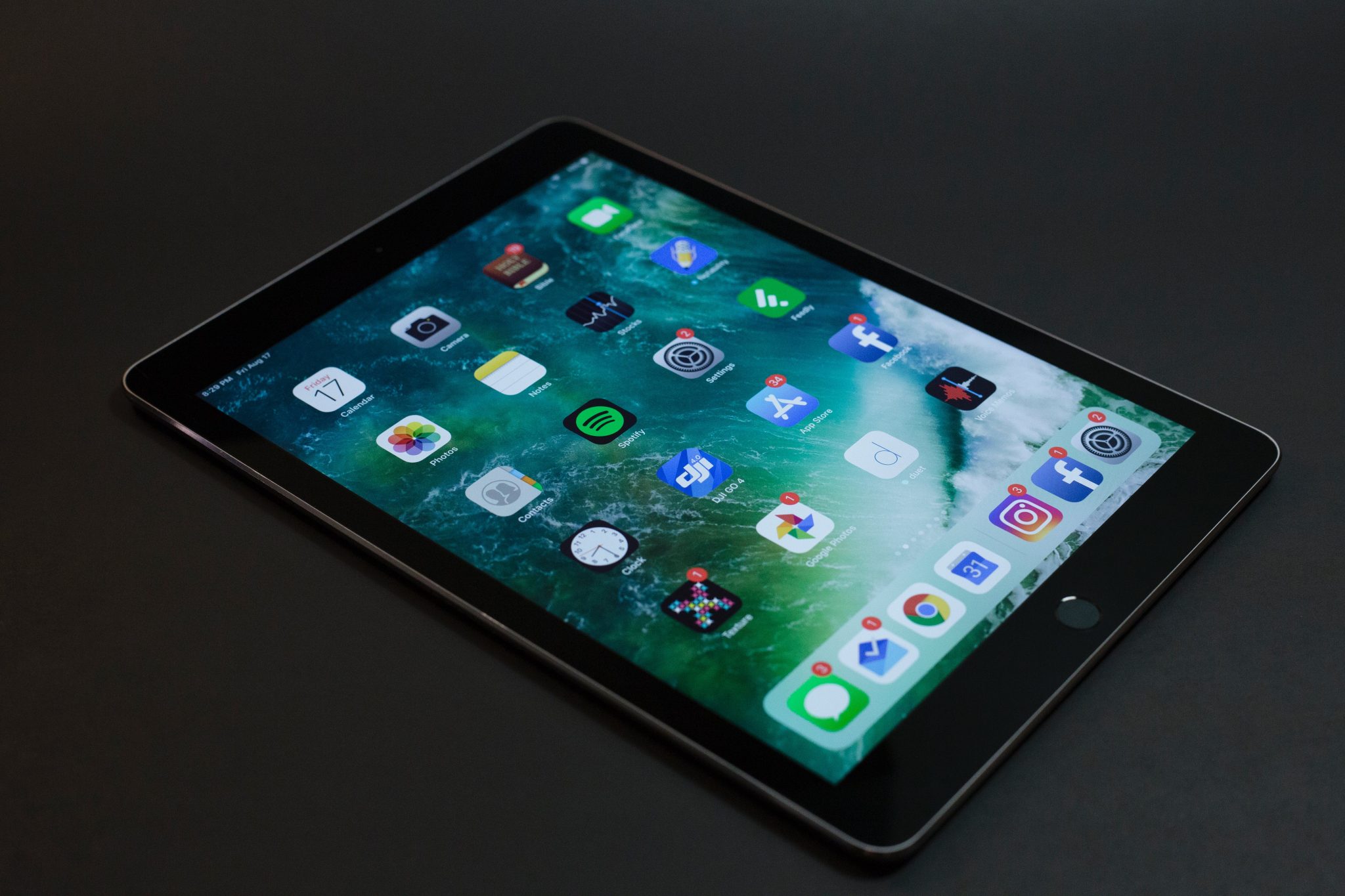 Tela do iPad, um dos produtos mais vendidos da história