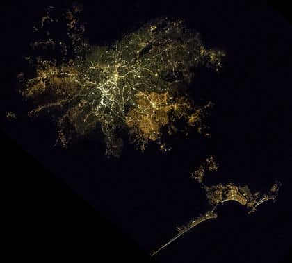 Astronauta da Nasa publica foto noturna de São Paulo vista do espaço