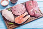 Entre boi, frango, peixe e porco, qual carne animal tem mais proteína?