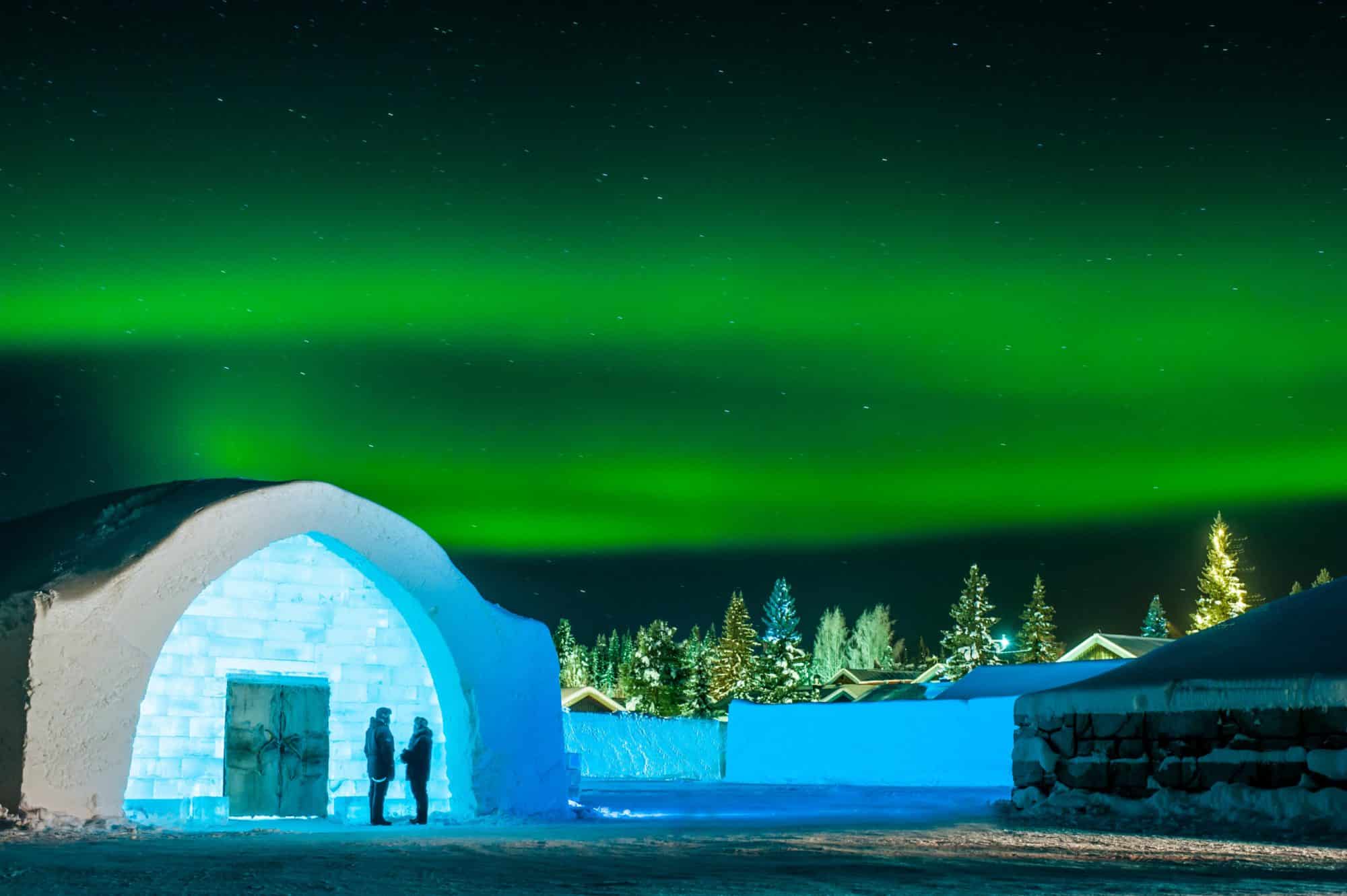 cidade no Ártico sueco ideal para ver a Aurora Boreal