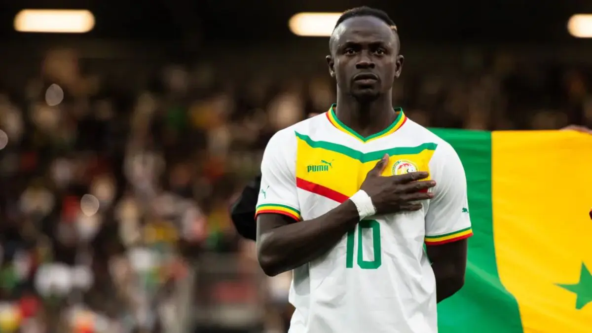 Sadio Mané, jogador do Senegal antes de partida da Copa do Mundo.