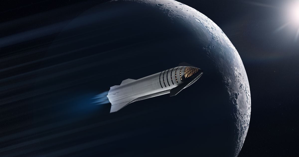 Foguete da SpaceX vai colidir com a Lua em agosto de 2026 e impacto poderá ser observado por telescópios na Terra. Imagem: Shutterstock