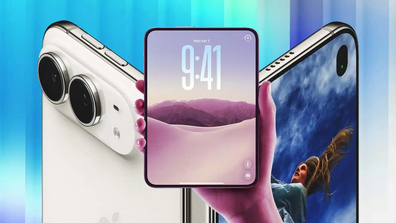 iPhone Duo: Apple lança seu primeiro celular dobrável. Foto: Apple/ Reprodução.
