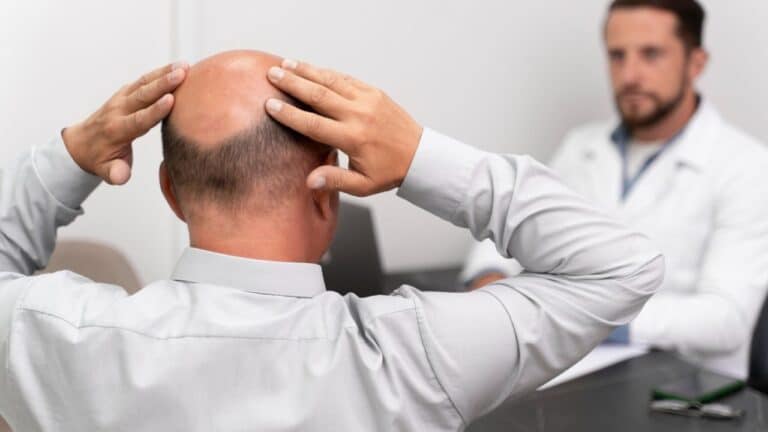 Estudo investiga possível relação entre a atividade do GLP 1 e a calvície masculina. Foto: Reprodução.